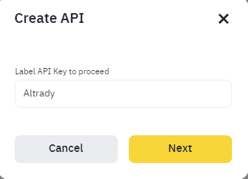 Naming the API key