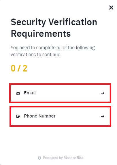Requesting email and phone verification codes