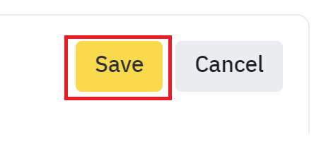 Save button after adding IP addresses