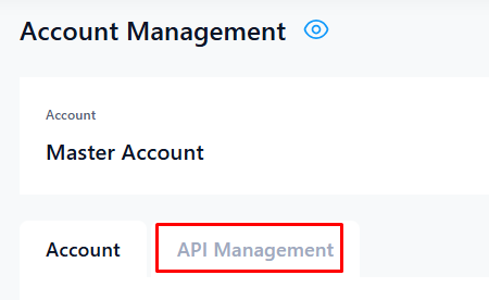 API Management tab on Crypto.com