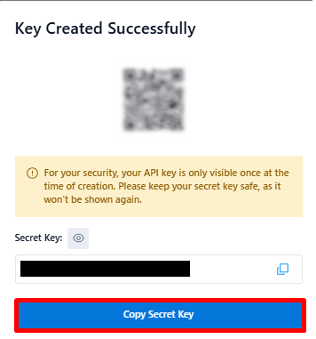 Copying the secret key