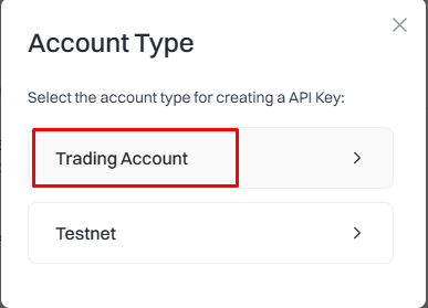 Select Trading Account