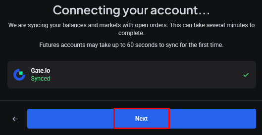 Click Next to finish