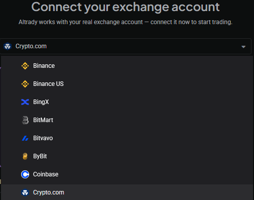 Select KuCoin from the exchange list