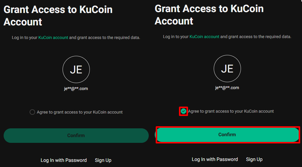 Tick the box and click Confirm