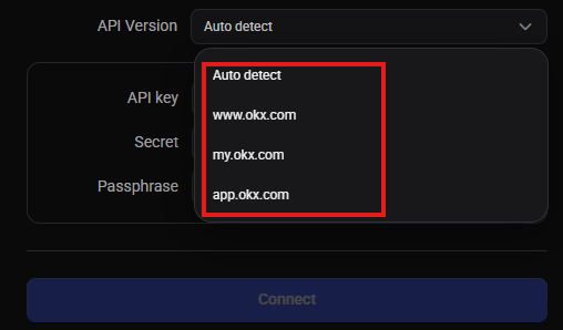 Choosing the correct OKX API version